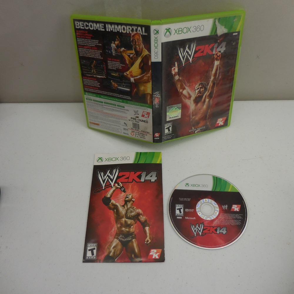 WWE‎ 2K14 Xbox 360 Video Game with Manual 2K Sports Wrestling 2013